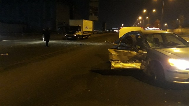 Ankara'da meydana gelen trafik kazasında 2 kişi yaralandı. 