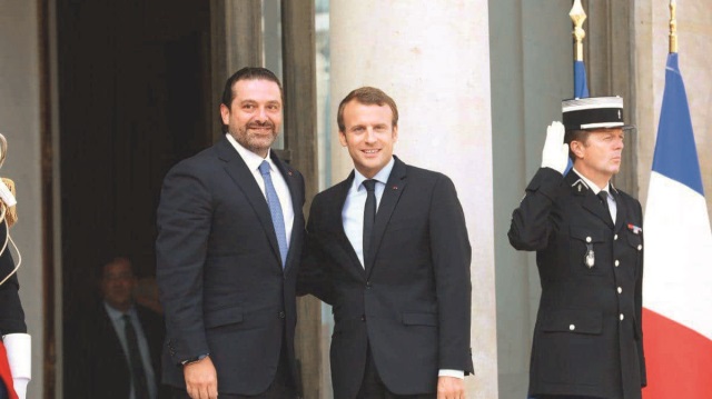 Lübnan eski Başbakanı Saad Hariri - Fransa Cumhurbaşkanı Macron