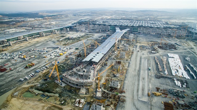 3. Havalimanı ana terminal binası büyük oranda tamamlandı.
