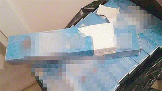 Sigara kaçakçılarını içi köpük dolu kartonlarla dolandırdılar.