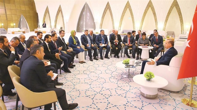 Turkish President Recep Tayyip Erdoğan spoke to journalists in Doha following his visit to Russia, Kuwait and Qatar.