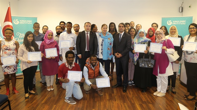 Türkçe kursuna katılan 51 kişi sertifikalarını aldı