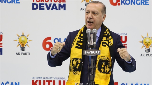 Cumhurbaşkanı Erdoğan, Bayburt'ta partililere seslendi. 
