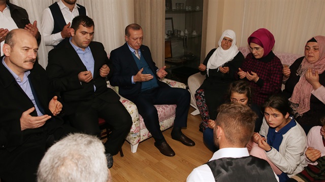 Cumhurbaşkanı Erdoğan, Eren Bülbül'ün ailesini ziyaret etti