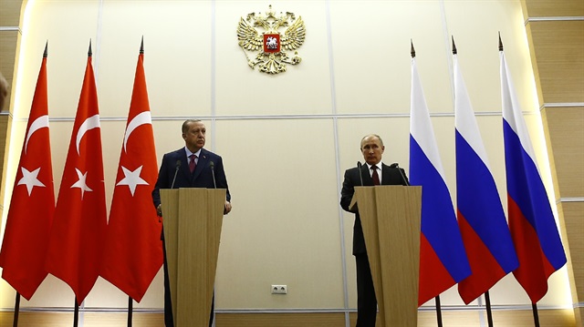 Turkish President Recep Tayyip Erdoğan - Vladimir Putin press conference in Russia