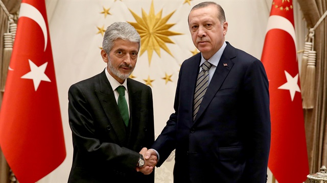 Cumhurbaşkanı Recep Tayyip Erdoğan, Ankara Büyükşehir Belediye Başkanı Mustafa Tuna'yı ağırladı.