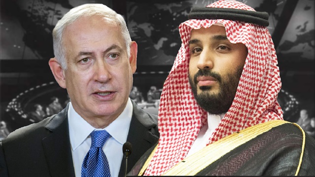 İsrail Başbakanı Binyamin Netanyahu ve Suudi Arabistan veliaht prensi Muhammed bin Selman