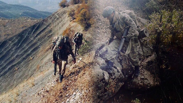 Bestler-Dereler bölgesindeki operasyon zor şartlara rağmen devam ediyor. 