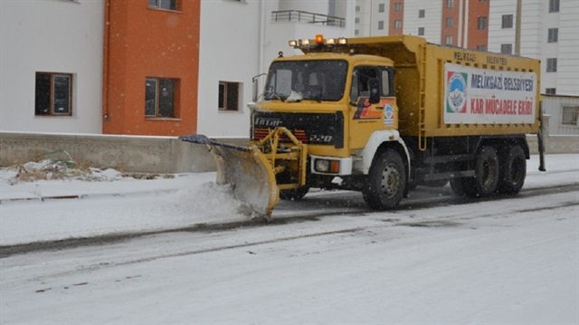 Kayseri'de karla mücadele ekipleri hazır​