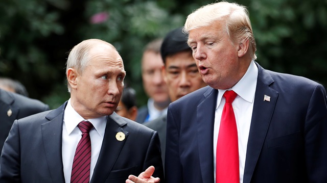 Rusya Devlet Başkanı Putin ve ABD Başkanı Trump