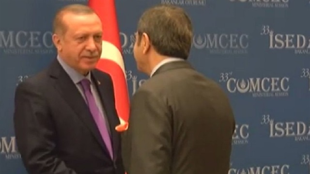 Cumhurbaşkanı Erdoğan ve Rifat Hisarcıklıoğlu