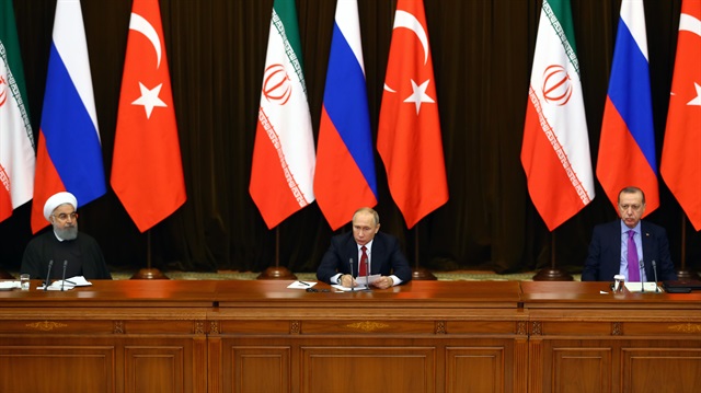 Soçi'de Türkiye, Rusya ve İran cumhurbaşkanları üçlü Suriye zirvesinde bir araya geldiler.