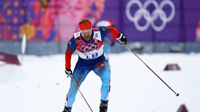 File Photo: Russia's Petukhov skis during the men's cross-country sprint free qualification