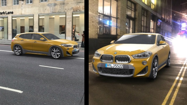 BMW yeni otomobili X2 için Snapchat'in World Lens'ini kullanıyor. 