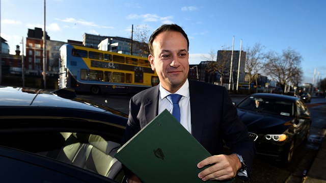 Ireland's Prime Minister (Taoiseach) Leo Varadkar arrives at the launch of the FemFest conference in Dublin