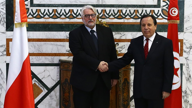 Tunus Dışişleri Bakanı Cihinavi ile  Polonyalı mevkidaşı Waszczykowski bir araya geldi.