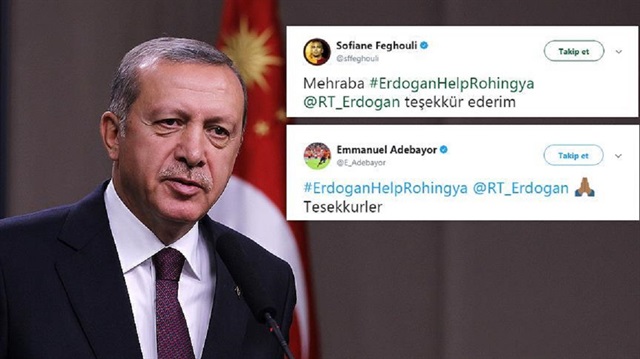 Sofiane Feghouli ve Adebayor, Cumhurbaşkanı Recep Tayyip Erdoğan'a teşekkür etti