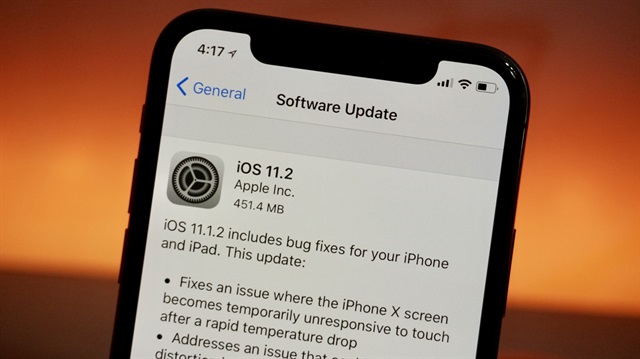 iOS 11.2 güncellemesi, iPhone 5s ve üzeri tüm iPhone'lar için yayınlandı.