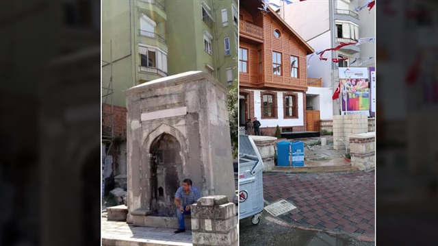 Namazgah olduğu bilinen çeşmenin hemen arka kısmında yer alan kıble taşından bu bölgenin eskiden açık hava mescidi olduğu anlaşılıyor.