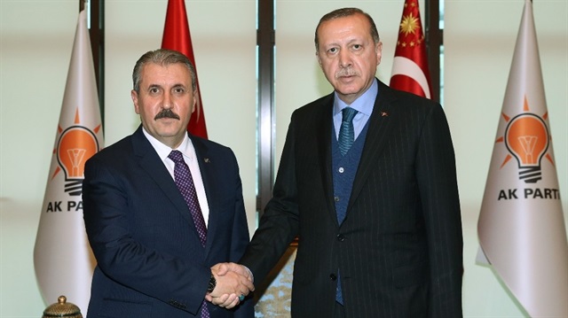 Cumhurbaşkanı Erdoğan, BBP lideri Destici ile görüştü.