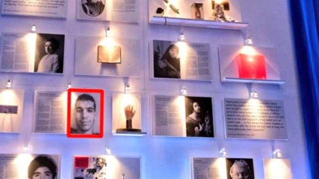 Paris'teki saldırganın fotoğrafı müzede yer alıyor.