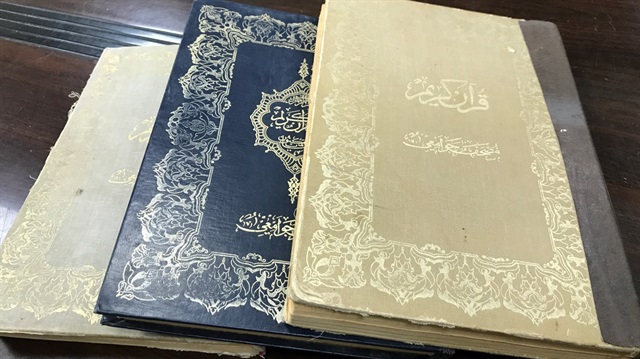 Filistin camisinde Abdulhamid döneminde basılan Kur'an-ı Kerimler bulundu.  