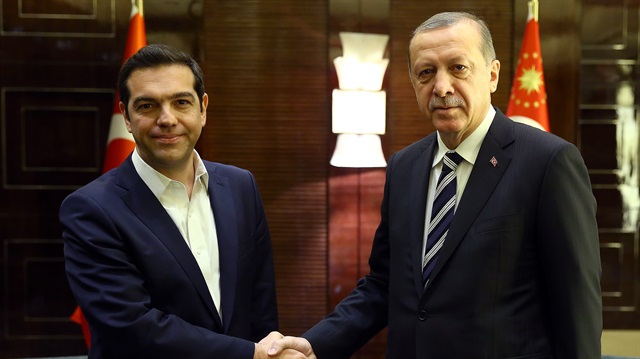 Arşiv: Cumhurbaşkanı Recep Tayyip Erdoğan, Yunanistan Başbakanı Çipras'ı Külliye'de ağırlamıştı 