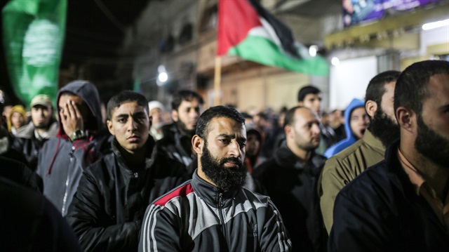 Gazze'de Kudüs kararını protesto ettiler