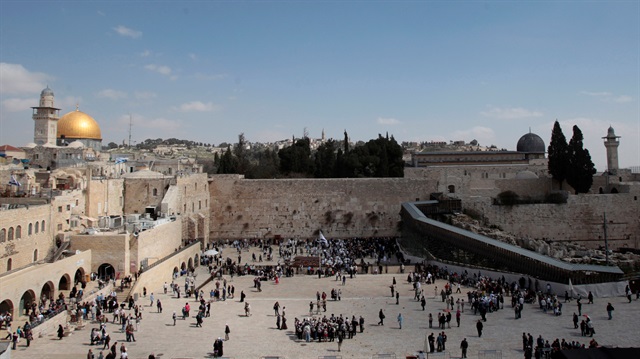 File Photo: The Dome of the Rock, the Western Wall and the Mughrabi Gate is seen in Jerusalem