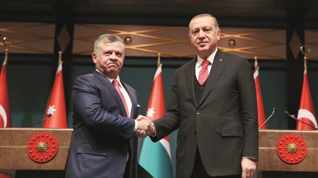 ​Cumhurbaşkanı Tayyip Erdoğan, Beştepe’de Ürdün Kralı II. Abdullah ile biraraya geldi.
