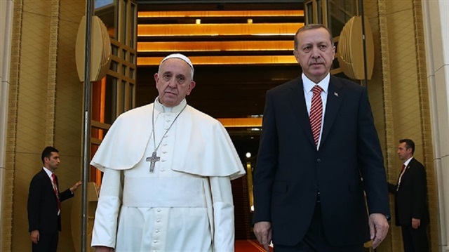 Cumhurbaşkanı Erdoğan ve Papa Franciscus