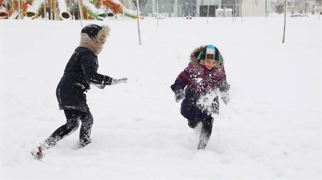 Ardahan'da etkili olan yoğun kar yağışları nedeniyle okullar tatil edildi. 