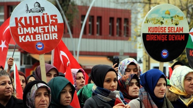 Sosyal medyadan tepkiler yağıyor! Türkiye Kudüs için ayakta