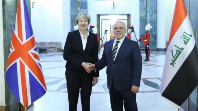 Arşiv: İngiltere Başbakanı Theresa May ve Irak Başbakanı Haydar el-İbadi