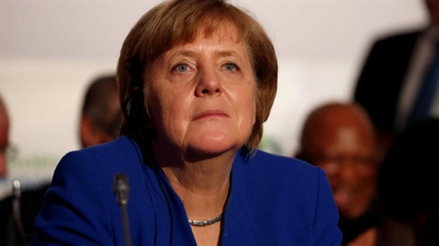 German Chancellor Angela Merkel attends the 5th African Union - European Union (AU-EU) summit in Abidjan, Ivory Coast