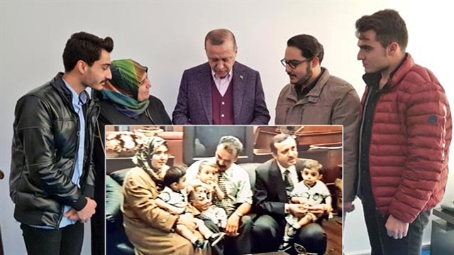 أردوغان يلتقي ثلاثة توائم يحملون اسمه في سيواس