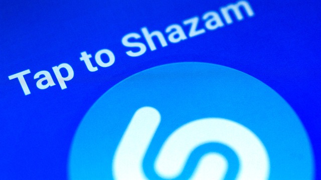Illustration photo of the Shazam application on a mobile phone 