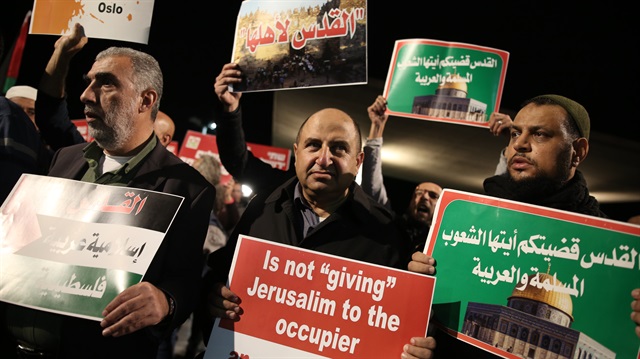 İsrail vatandaşı Filistinliler, gösteri düzenledi
