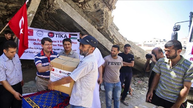 Turkey continues to distribute aid to Palestine