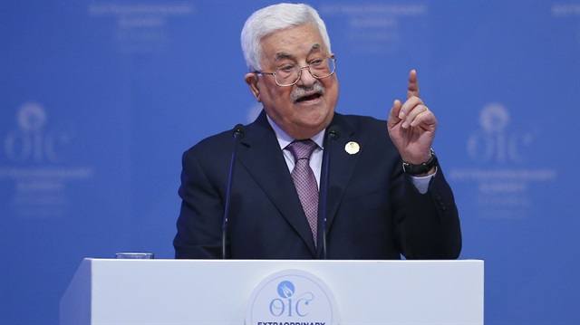 Filistin Devlet Başkanı Mahmut Abbas, İİT Zirvesi'nde hitap etti. 