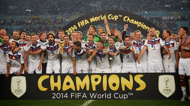 Almanya 2014'te Brezilya'da şampiyon olmuştu.