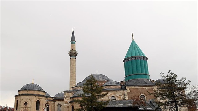 Mevlana'nın türbesi Konya'da bulunuyor.