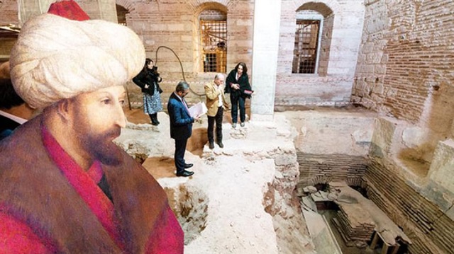 Topkapı Sarayı'nda bulunan banyonun 5 padişah tarafından kullanıldığı tespit edildi.