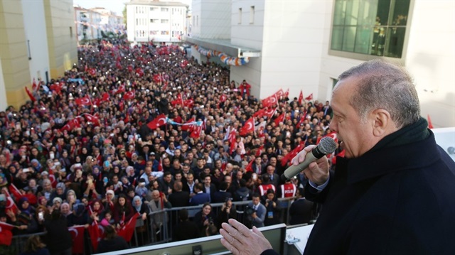 Cumhurbaşkanı Erdoğan, Yalova'da halka hitap etti.