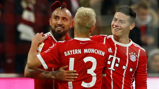 James Rodriguez Bayern formasıyla çıktığı 17 maçta 2 gol atarken 4 de asist yaptı.