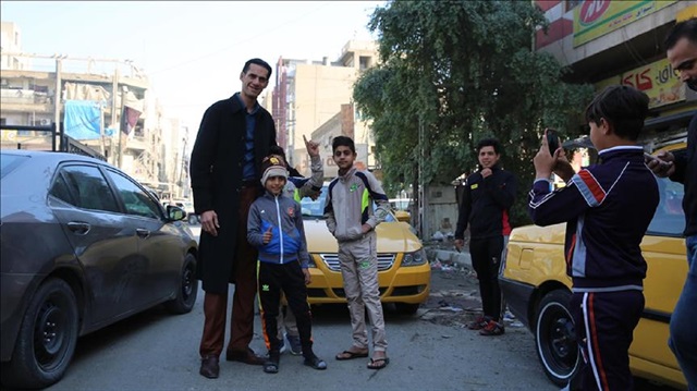Faid Issawi, the world’s second tallest man and Iraq’s tallest person