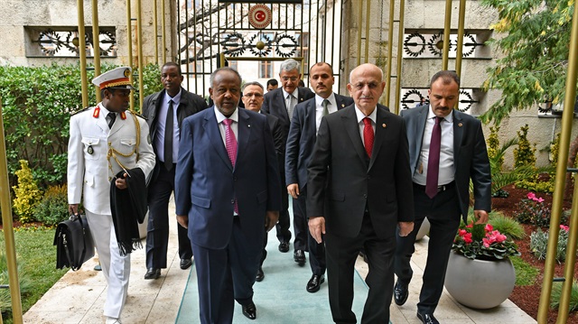 Djibouti President Ismail Omar Guelleh visits Turkish parliament 