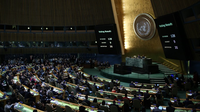 BM'de tarihi Kudüs oylamasının sonucu belli oldu