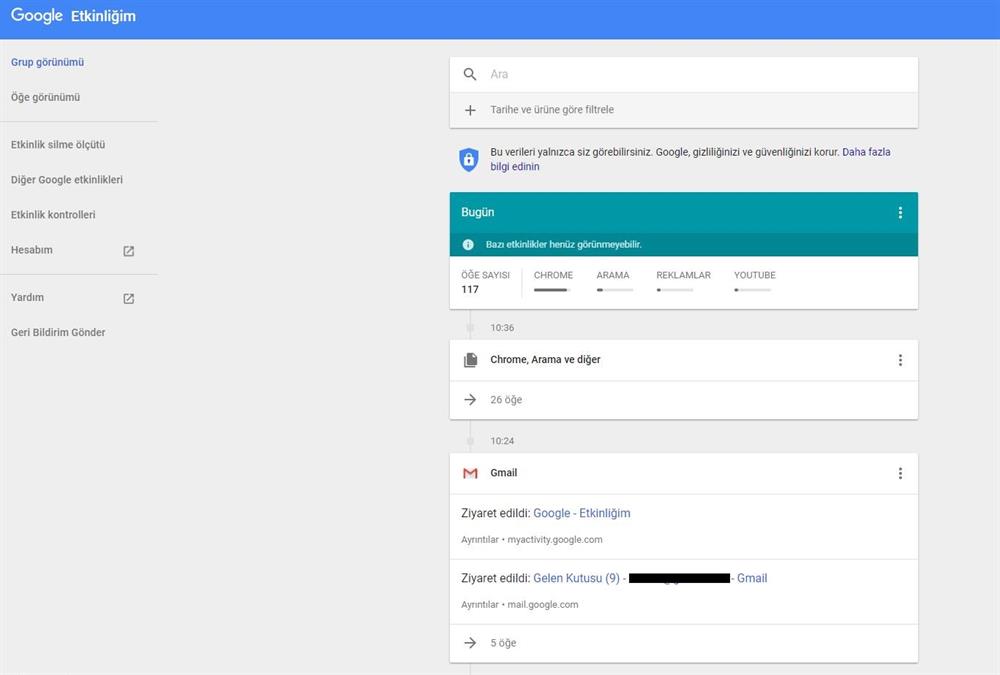 google arama gecmisi nasil silinir iste google arama gecmisi silme yeni safak