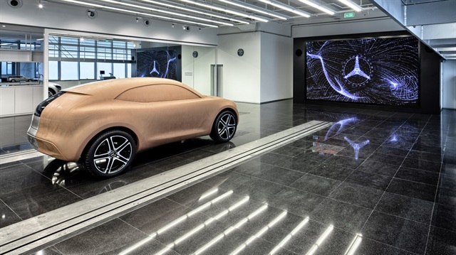 Çin'deki Mercedes-Benz İleri Tasarım Merkezi'nden bir fotoğraf.